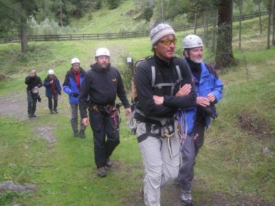 001-Aufstieg zum Klettersteig Lehner Wasserfall